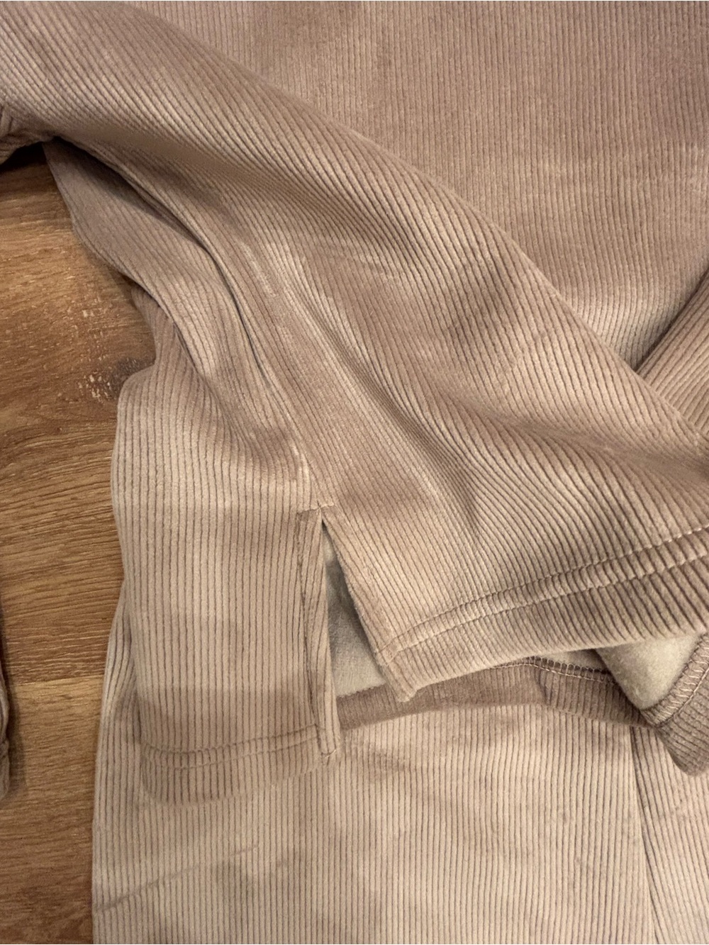 Cozy Taupe Corduroy Loungewear Set with deluxe body care set - Picture 9 of 13